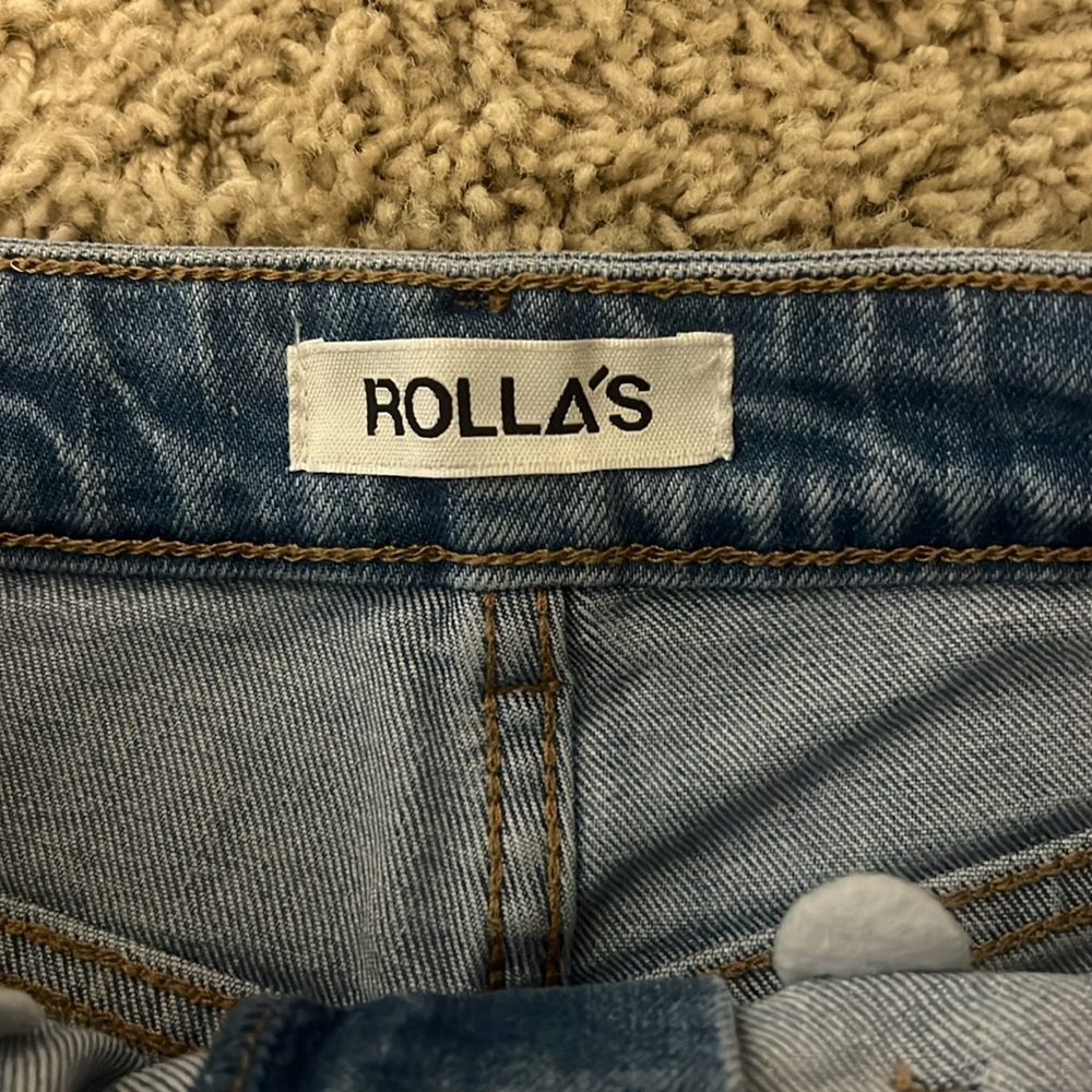 Rolla’s Ankle Straight Leg Sailor Jeans - Ranch - Size 26 - Picture 2 of 7